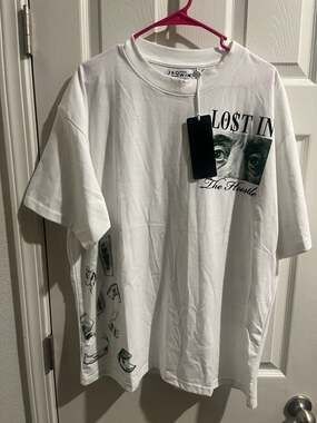 Jaqwin Lost In The Hustle Graphic T-Shirt White XL